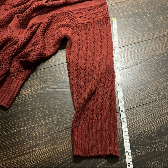 NWOT | Tristan & Iseut red/burgandy long sleeve knit - Picture 6 of 6